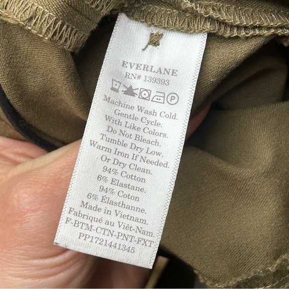 Everlane the fixed waist stretch cotton pants - Picture 5 of 6